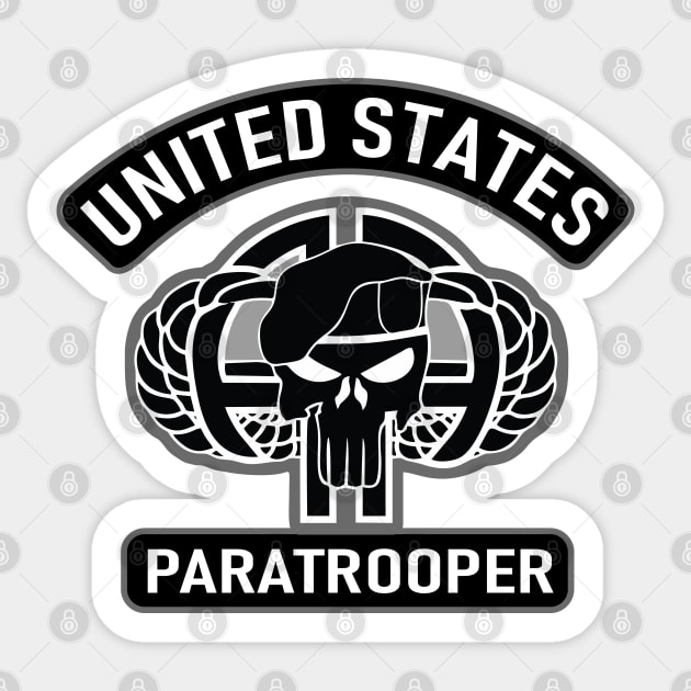 Copy of US Paratrooper Sticker by GR8DZINE